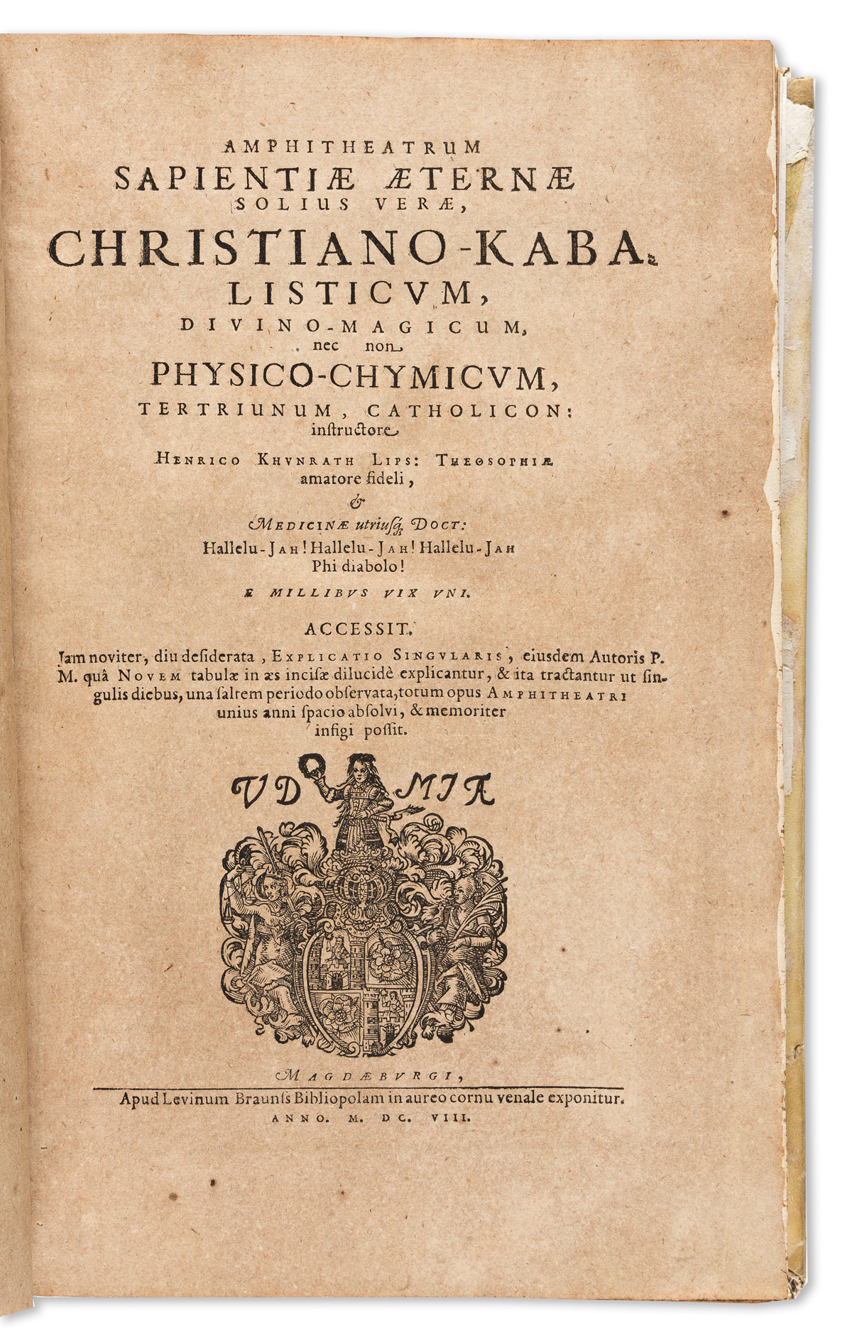 Khunrath, Heinrich (1560-1605) Amphitheatrum Sapientiae Aeternae Solius Verae, Christiano-Kabalisticum, Divino-Magicum, nec non Physico